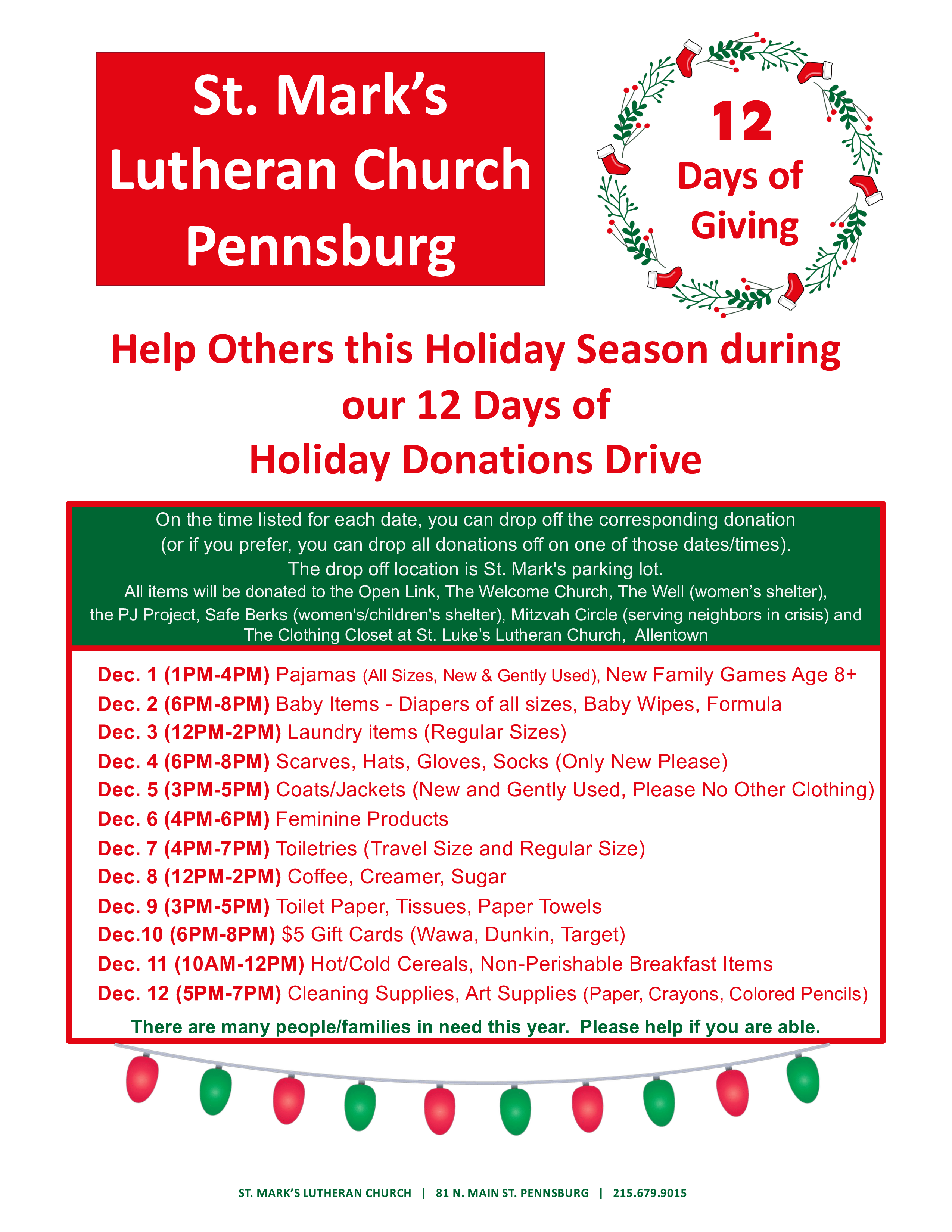 12 Days of Giving 2024